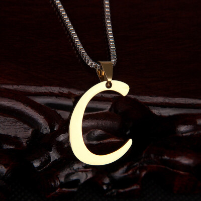 

A-Z 26 Letters Gold Colors Pendant Necklaces Women Choker Necklace Jewelry