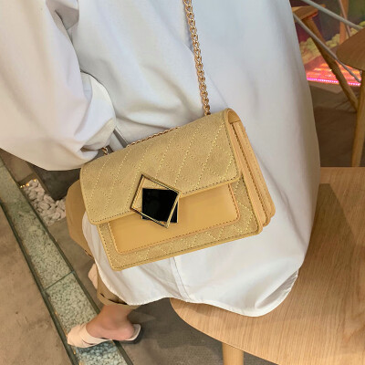 

Advanced sense bag handbags new 2019 fashion scrub shoulder bag ocean Messenger bag wild ins chain bag