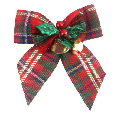 

〖Follure〗Christmas Bow With Iron Bells Christmas Wreath With Christmas Tree Decorations