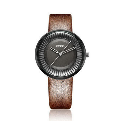 

KEZZI Simple Leather Men Quartz Watches Mens Clock Wristwatch