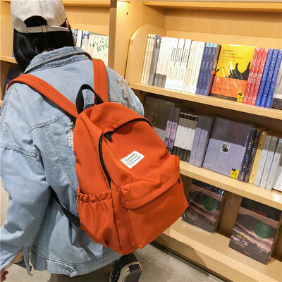 

Japanese schoolbag female Korean version of high school students simple ins ancient feeling of girls bf shoulder bag on campus