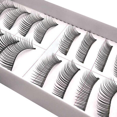 

〖Follure〗10 Pairs Double False Eyelashes Natural Thick Crossed Bare Makeup