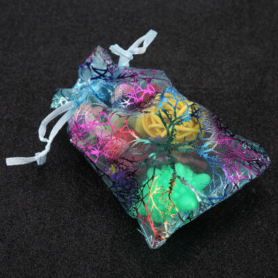 

Greensen 100Pcs Blue Coral Drawstring Organza Bags Jewelry Pouches Wedding Christmas Favor Gift Bags