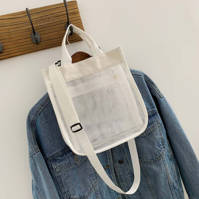 

Tailored Fashion Women Cute Hollow Out Canvas Handbag Large Capacity Crossbody Bags