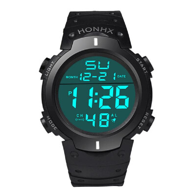 

Men LED Light Digital Sport Watch Fashion Business Outdoor Big Dial Students Automatic Mechanical Gift Multifunction Wristwatch