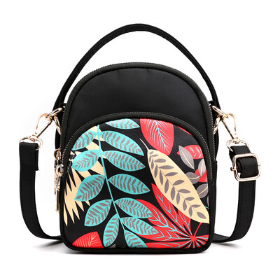 

One-shoulder slanting bag ladys BAG 100 sets portable mobile phone bag keys change Oxford cloth mini-cloth bag