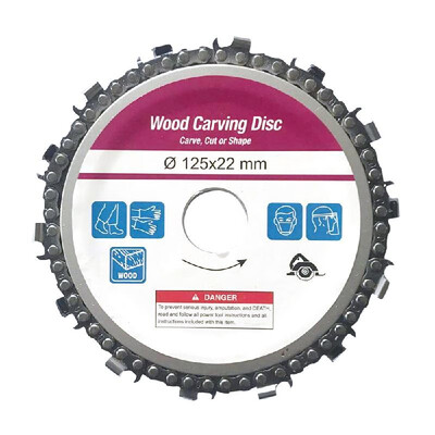 

Grinder Disc&Chain Wood Carving Disc for Use with 4"&5" or 4-12" Angle Grinders