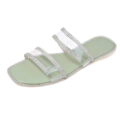 

Snake-shaped winding sandals flat sole with one-word buckle&open toe ins Roman sandals fairy wind