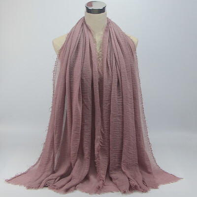 

Gobestart Premium Viscose Maxi Crinkle Cloud Hijab Scarf Shawl Soft Islam Muslim