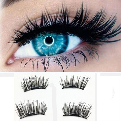 

〖Follure〗1 Pair 3D Magnetic False Eyelashes Lashes Reusable False Magnet