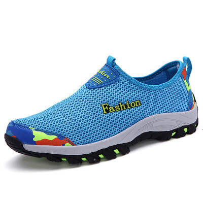 

Summer hollowed - out sandals mens breathable net hole shoes sports casual couple beach shoes