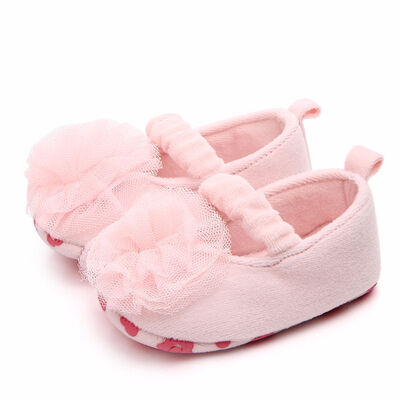 

Baby Shoes First Walkers Spring Fashion Cute Lace Flower Non-slip Soft Bottom Baby Girls Toddler Shoes for 0-18M