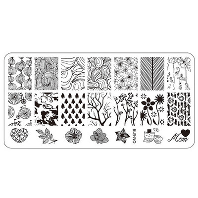 

Toponeto Nail Art Image Stamping Plates Manicure Stamp Template DIY Template Tool