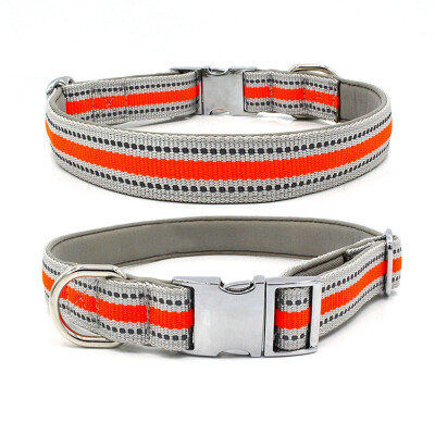 

Adjustable Nylon Dog Collars With Alloy Seat Belt Buckle Reflective Collar For Dog Training Outdoor Walking Dog Necklace