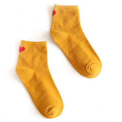 

Womens Girls Harajuku Sweet Love Heart Pattern Cotton Breathable Long Socks