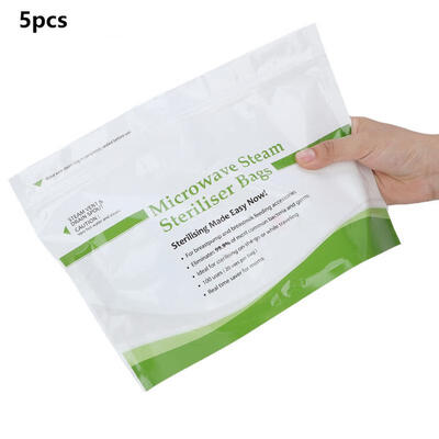 

Greensen 5Pcs Microwave Steam Disinfection Bag Baby Nursing Bottle Nipple Sterilization Bag