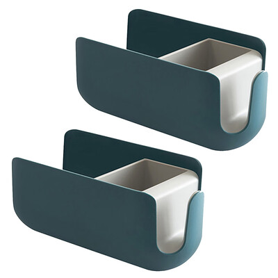 

〖Follure〗Punch-free Multifunctional Wall Mount Storage Rack 2pc