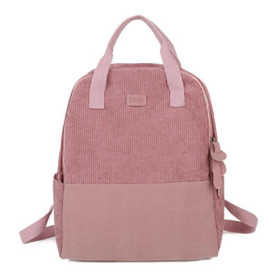 

Women Travel Backpacks Casual School Bags Large Knapsack Corduroy Rucksack