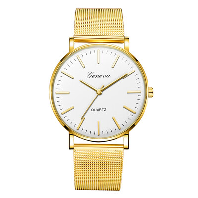 

Gobestart Fashion Casual Unobtrusive Simple Single Business Net With Strap Mens Watch