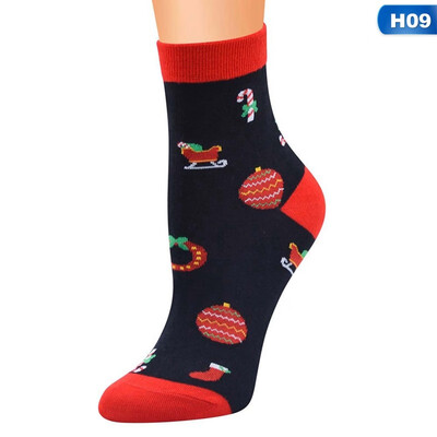 

Lovely Christmas Socks WomenGift Santa Claus Deer Warm Winter Funny Socks