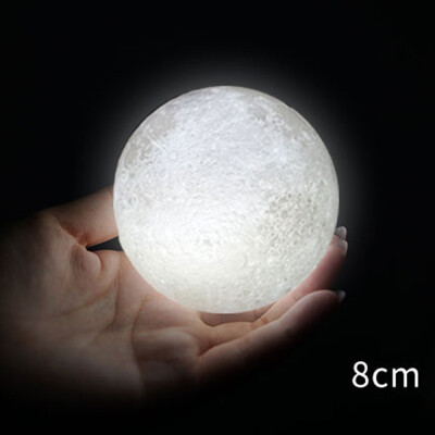 

Gobestart 3D USB LED Magical Moon Night Light Moonlight Table Desk Moon Lamp Gift