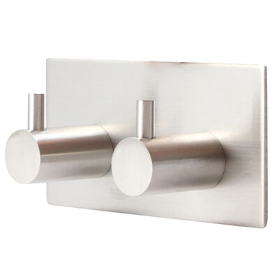 

Stainless Steel 3M Sticker Adhesive Hooks Wall Door Clothes Coat Hanger Kitchen Bathroom Rustproof Towel Hooks