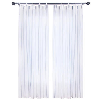 

Vertical Bar Digital Print Polyester Window Blinds Drapes Blackout Curtain