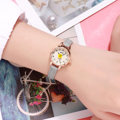 

Korean version of the womens watch trend fashion watch waterproof watch womens steel belt peacock open eye drilling table