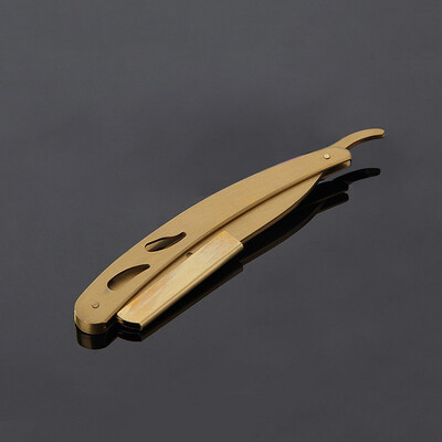 

Vintage Straight Razor Foldable Handle 420 Stainless Steel Shaving Beard Hair Cutting Eyebrow shaping