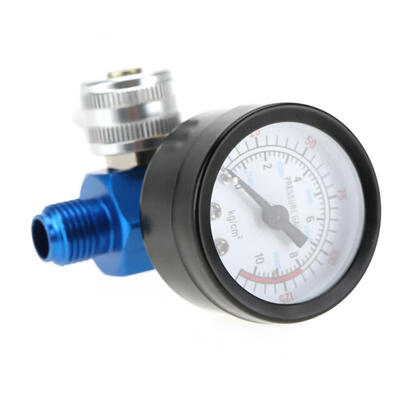 

Greensen 14 Spray Paint Gun Air Pressure Regulator Pressure Gauge Pneumatic Tool Accessory
