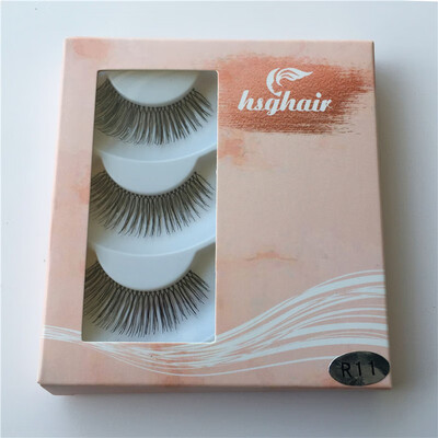 

HUISGHAIR transparent stem simulation human hairlash eyebrow sharpening airy thick&long simulation false eyelashes 14516