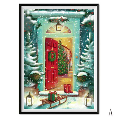 

〖Follure〗Christmas Diamond Rhinestone Pasted Embroidery Painting Cross Stitch Home Decor