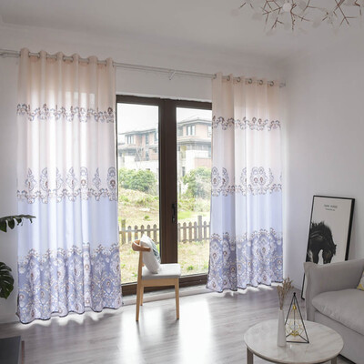 

Toponeto Leaves Sheer Curtain Tulle Window Treatment Voile Drape Valance 1 Panel Fabric