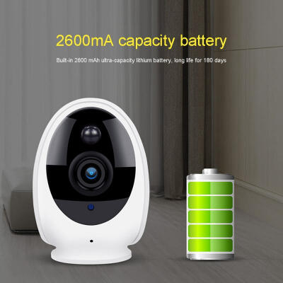 

Wireless Security Camera Indoor Outdoor 720 HD Surveillance IP WiFi Camera Asset Pet Monitor With IR Night Vision - WhiteUS Plug