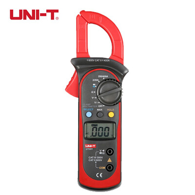 

UNI-T UT201 Digital Clamp Ohm DMM DC AC Current Voltage Meter Tester Multimeter Voltmeter Voltmeter
