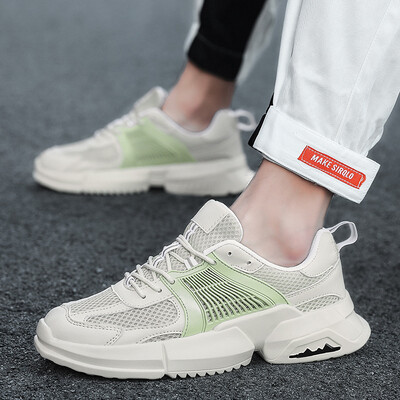 

Old shoes mens tide shoes retro mens casual sports outdoor breathable mesh running shoes