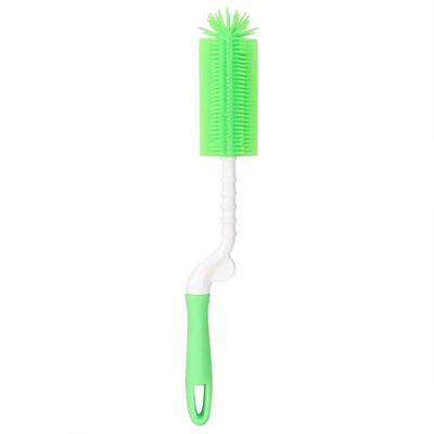 

Greensen Silicone Cup Brush Long Handle Cleaning Rotating Bottle Brush For Household