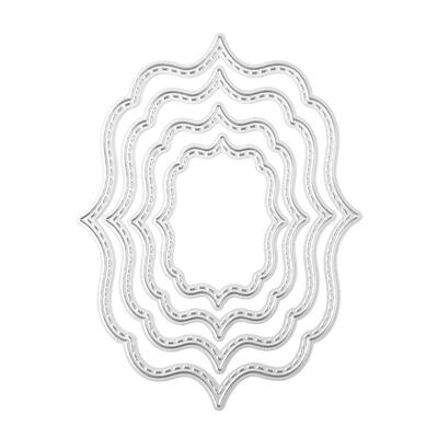 

4pcs Flower Frame Cutting Dies Stencils Scrapbook Embossing DIY Album Card