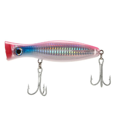 

12cm 45g Large Popper Lure Artificial Seal Lure 3D Eyes Hard Popper Fishing Lure with Hooks&Ring for Saltwater Freshwater