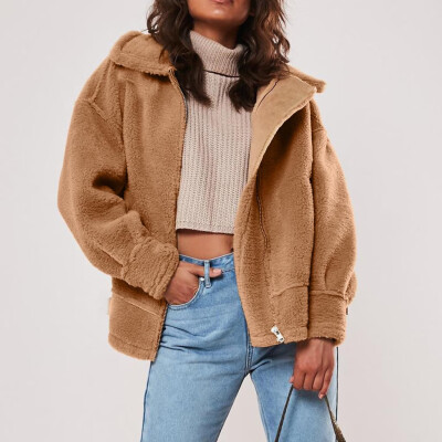 

Gobestart Womens Oversized Open Front Hooded Draped Pockets Cardigan Coat