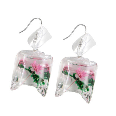 

Funny Women Starfish Flower Water Bag Shaped Charm Hook Earrings Jewelry Gift