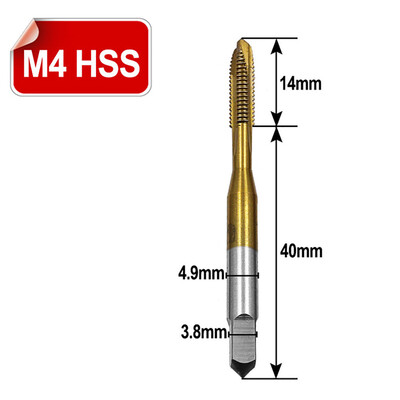 

〖Follure〗M3M4M5M6M8 HSS Metric Straight Flute Thread Screw Tap Plug Tap