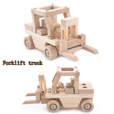 

Tailored Trend DIY Toy Creative Wooden Truck Building Kit Childrens Gift