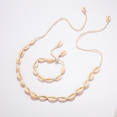 

Tocona Bohemian Natural Shell Stone Necklace for Women Adjustable Handmade Chockers Summer Jewelry Wholesale 8550
