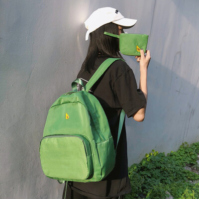 

Ins schoolbag female Korean version of senior high school studentsoriginal dormitory campus simple Old-Fashioned Girl backpack s