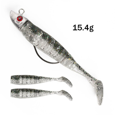 

New Soft Jig Fish Lead Head Fishing Lure 100mm154g 120mm26g Jigging Soft Bait Fishing Tackle For Ice Fishing Saltwater Fresh