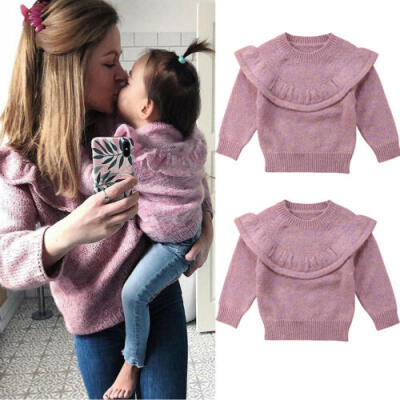 

US Stock Infant Kids Girls Long Sleeve Knit Cardigan Winter Sweatshirts Hoodies