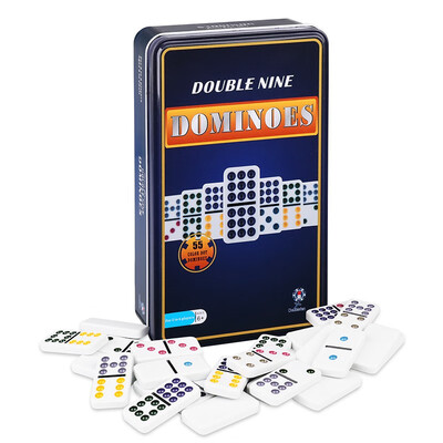 

Doublefan double nine domino 55 pieces iron packaging 4031