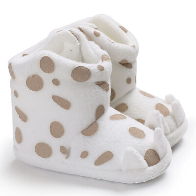 

Baby Girl Boots Brandborn Infant Shoes Dots Monster Claw Shaped Bebe Zapatos Winter Warm booties