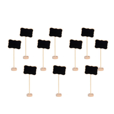 

10pcs Mini Chalkboards Decoration Borders Children Black Board w Stand